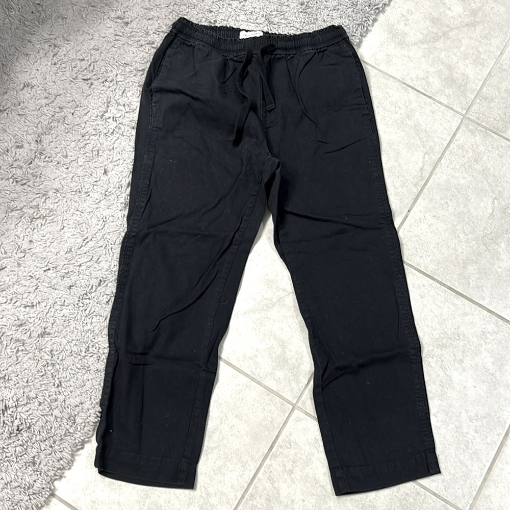 Free assembly black pull on pants XS